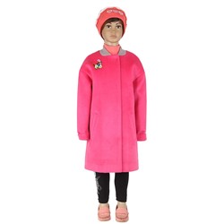 Пальто детское Микроворса Розовый