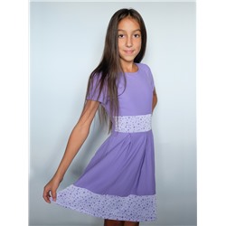 Фиолетовое платье для девочки с шифоном 84812-ДЛ22
