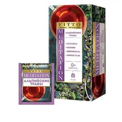 «Fitto», чай травяной Meditation Альпийские травы, 25 пакетиков, 37 гр. KDV