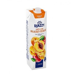«Djazzy», сок «Яблоко – персик» 1 литр KDV