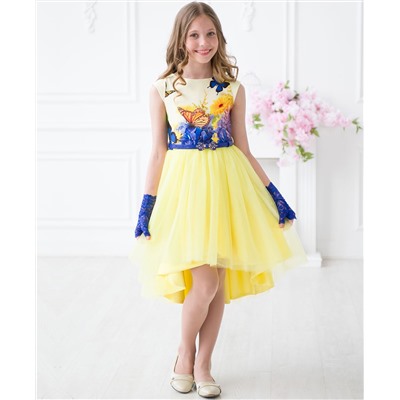 Платье для девочки желтого цвета