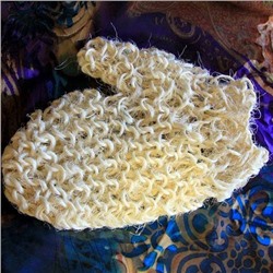 Купить Мочалка варежка массажная из природного плетенного сизаля Zayan «счастливая судьба» - в Москве
