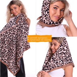Платок-шарф женский на шею из мягкого материала, на весну-осень, размер 98*98 см, арт.280.037