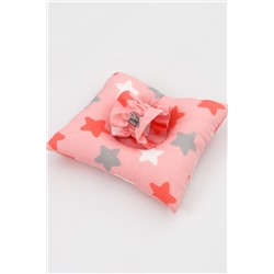 Подушка для кормления ребенка на манжете арт. ПКР/звездочка -розовая