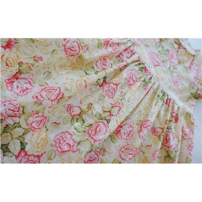 Поплиновое платье для девочки "Нежные розы"