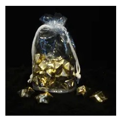 Камушки-кристаллы многогранные, гальванические, золотые (110 г)