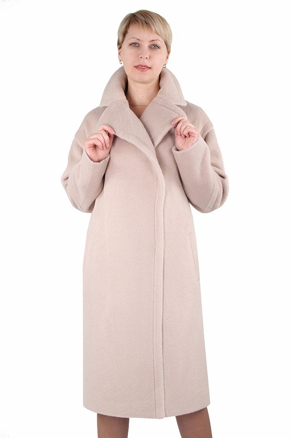 Пальто женское демисезонное с ворсом