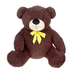 Мягкая игрушка Медведь (кудрявый) темно-коричневый 80 см. арт.455-2015