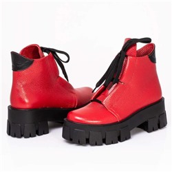 Женские кожаные ботинки V.Arimany V1335 Красный: