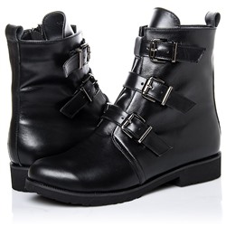 Женские кожаные ботинки LaRose L2263 Черный: