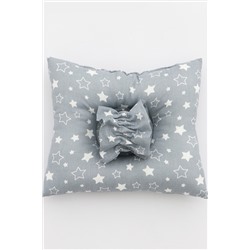 Подушка для кормления ребенка на манжете ПКР/звездочка-серая