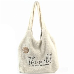 Женская меховая сумка шоппер Мех-13 World Вайт