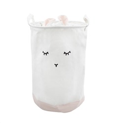 Сумка-мешок для игрушек на утяжке "Кролик", 35х35х52 см, розовый
