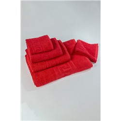 Полотенце махровое пл 380 - Красный