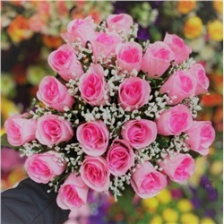 Букет искусственных цветов «Розы» 24 бутона