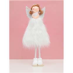 Новогодняя игрушка девочка ангелочек белый