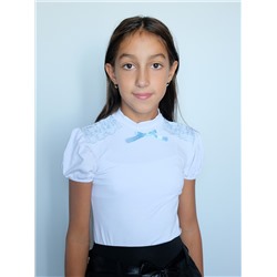 Белая водолазка (блузка)  для девочки 84705-ДШ22