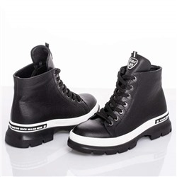Женские кожаные ботинки V.Arimany V1340 Черный: