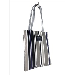 Летняя женская сумка-шоппер из полосатого текстиля, мультицвет