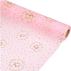 Упаковка д/цветов "Цветок" розовая (53*5м) YK-7031