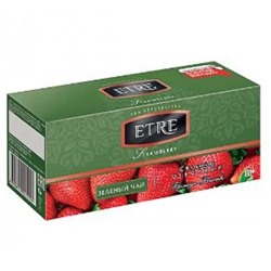 «ETRE», strawberry чай зеленый с клубникой, 25 пакетиков, 50 гр. KDV