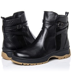 Женские кожаные ботинки LaRose L2265 Черный:
