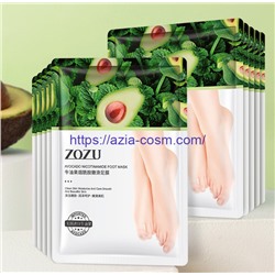 Регенерирующая маска Zozu для ног с экстрактами авокадо, мяты и никотинамидом (65211)