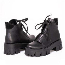Женские кожаные ботинки V.Arimany V1335 Черный: