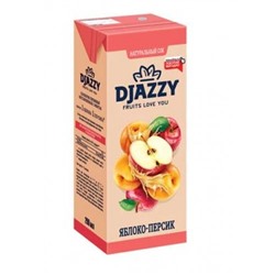 «Djazzy», сок яблоко-персик, 200 мл