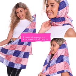 Платок-шарф женский на шею из мягкого материала, на весну-осень, размер 98*98 см, арт.280.041