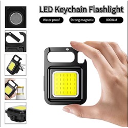 Портативный карманный фонарик, брелоки, мини- светодиодный рабочий фонарик, USB-перезаряжаемый фонарик, маленький штопор для кемпинга