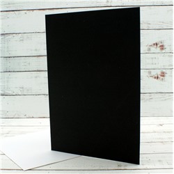 051-7797 Заготовка для открытки "Черная", с конвертом