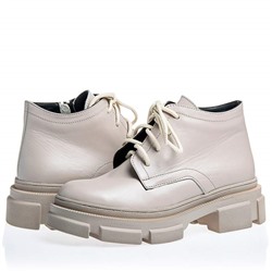 Женские кожаные ботинки LaRose L2324-1 Беж: