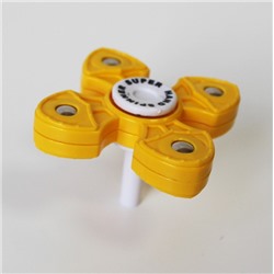 Игрушка-антистресс спиннер SPINNER на подставке Желтый